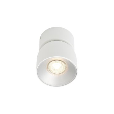 Nordlux Pichet - spot apparent - Ø 10 x 12,3 cm - blanc et argent