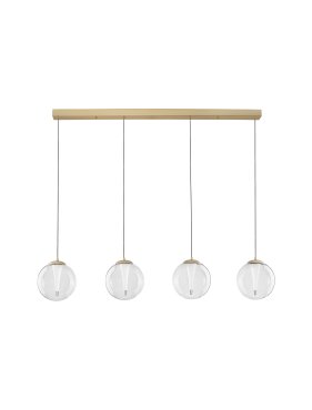 Nova Luce Galeo - lampe suspendue - 136 x 179 x 22 cm - 25W dimmable LED inclus - or sablé