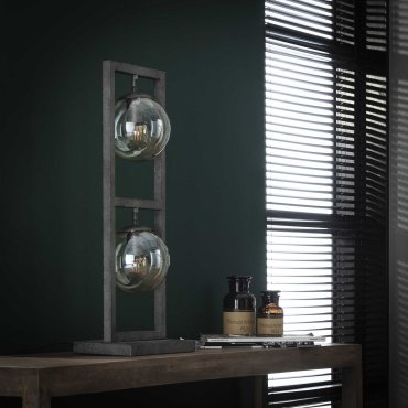 Vico Tower - lampe de table - 62 cm - argent ancien