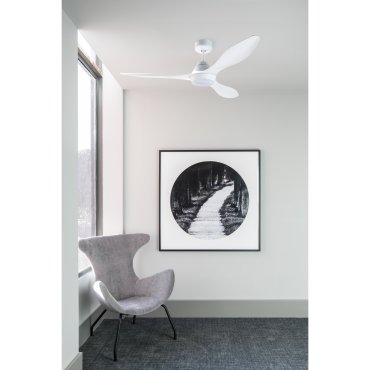 Faro Polaris - ventilateur de plafond avec lumière et télécommande - Ø 132 cm - 18W LED inclus - blanc
