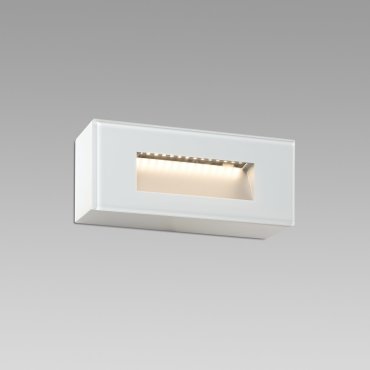 Faro Dart - applique encastrée - 19 x x 3,6 x 8 cm - 5W LED inclus - IP65 - blanc mat