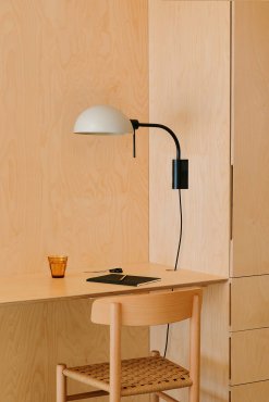Faro Dominica - applique murale avec interrupteur - 32,9 x 25 x 50,2 cm - noire mat et beige