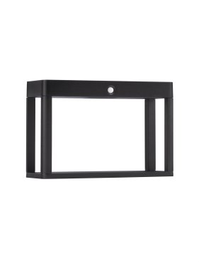 Nova Luce Berni - poteau de jardin solaire avec capteur - 23 x 15,5 x 8,6 cm - 2W LED inclus - IP65 - anthracite foncé
