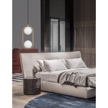 Nova Luce Obitar - lampe suspendue - 20 x 15 x 120 cm - laiton doré