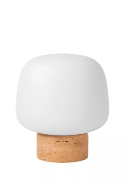 Lucide Anston - lampe à poser - Ø 22 x 24 cm - taupe