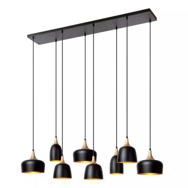 Lucide Chayanne - lampe suspendue - 125 x 35 x 156,5 cm - noir