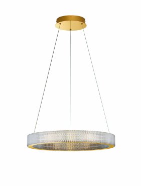 Nova Luce Kinara - lampe suspendue - Ø 60 x 150 cm - 70W dimmable LED inclus - or