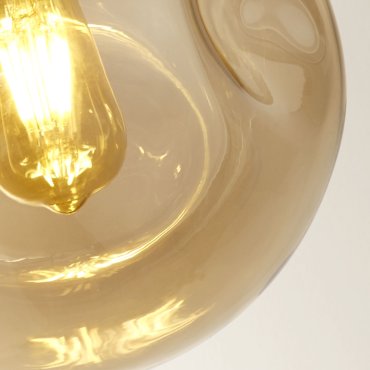 Searchlight Punch - lampe suspendue - Ø 25 x 120 cm - noir et champagne