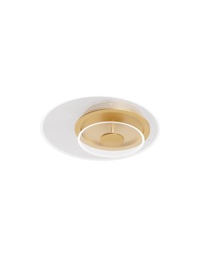 Nova Luce Copo - plafonnier - Ø 40 x 9,6 cm - 29W dimmable LED inclus - laiton doré