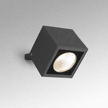 Faro Oki - applique murale extérieure - 10,5 x 9,5 x 10,5 cm - 20W LED inclus - IP65 - gris foncé