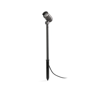 Faro Foc - spot au sol sur piquet - 13 x 10 x 78 cm - 16W LED dimmable inclus - IP65 - gris foncé
