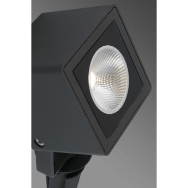 Faro Sobek - spot de sol sur piquet - 8 x 7 x 33 cm - 7W LED inclus - IP65 - noir mat