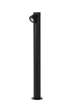 Lucide Ibamba - lampe de jardin - 8 x 8,3 x 60 cm - 6W LED inclus - IP65 - noir