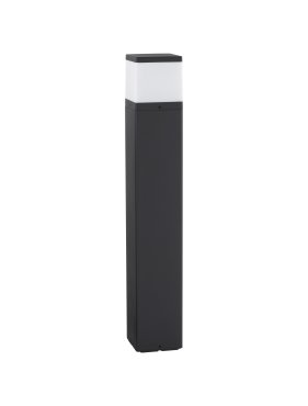 Nova Luce Ferron - lampe de jardin - 13 x 80 x 13 cm - IP65 - gris foncé