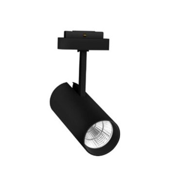 Nova Luce Nap - spot pour système de profilés magnétiques - Ø 8,5 x 27 cm - 20W LED inclus - noir sable - lumière blanche