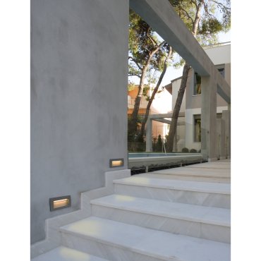 Faro Sedna - applique encastrée - 14 x 7,2 x 7 cm - 3W LED inclus - IP65 - gris foncé