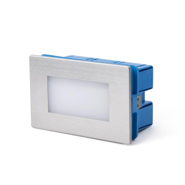 Faro Gron - applique encastrée - 10,5 x 5 x 6,5 cm - 1W LED inclus - IP65 - inox satiné
