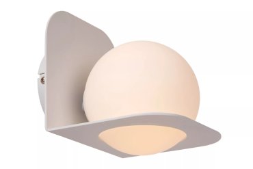 Lucide Davy - applique murale - 14 x 16 x 16,7 cm - IP44 - blanc