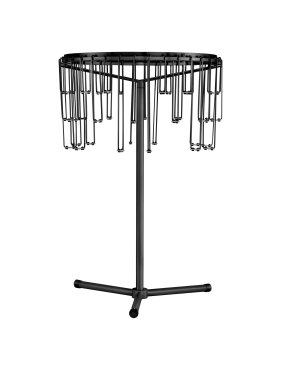 Nova Luce Stellar - lampe à poser - Ø 30 x 45 cm - 14W dimmable LED inclus - noir chromé