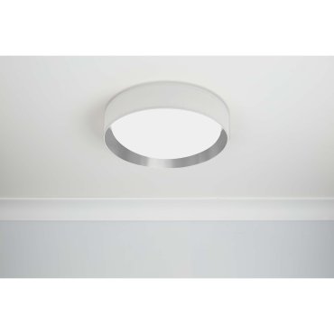 Searchlight Gianna - plafonnier - Ø 50 x 12,5 cm - 25W LED inclus - argenté