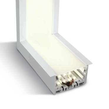 ONE Light Profils linéaires encastrés à LED - angle du plafond au mur pour 38152R - 16,4 x 7 x 6 cm - 10W LED inclus - blanc - couleur de lumière blanche