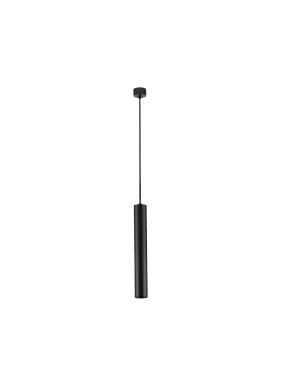 Nova Luce Mare - lampe suspendue - Ø 5,5 x 193 cm - noir sablé