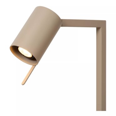 Lucide Lesley - lampe de bureau - 34 x 20 x 130 cm - taupe