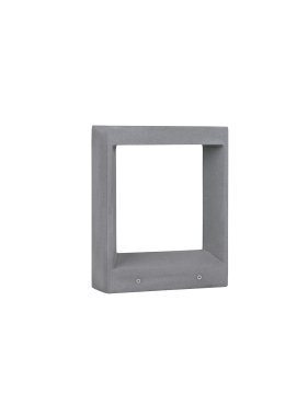 Nova Luce Cairo - lampe de jardin - 28 x 35 x 10 cm - 8W LED inclus - IP65 - gris