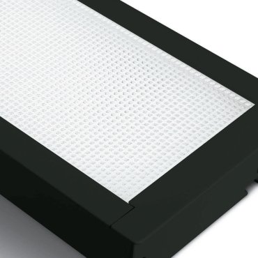 ONE Light UGR19 Profils linéaires LED encastrés - plafonnier encastré - 121 x 5 x 5,5 cm - 40W LED inclus - noir - couleur de lumière blanc chaud