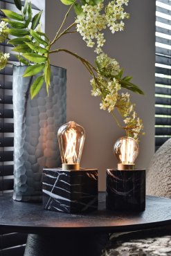 Calex Marble - lampe à poser - 8,5 x 8,5 cm - marbre