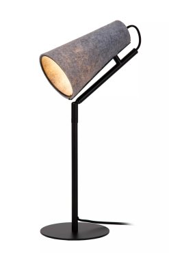Lucide Bensen - lampe à poser - 16 x 20,3 x 51,5 cm - gris