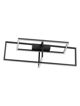 Nova Luce Clea - plafonnier - 92 × 38,5 × 26 cm - LED dimmable 31W incluse, noir sable