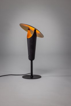 ETH The Britt - lampe de table - Ø 25 x 47 cm - noir et laiton