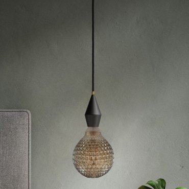 Nordlux Deco - Ø 12,5 x 17,7 cm - E27 - 2W non-dimmable - 2200K - fumé
