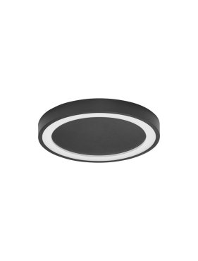 Nova Luce Nodi - plafonnier - Ø 45 x 5 cm - 30W LED incluse - noir sable