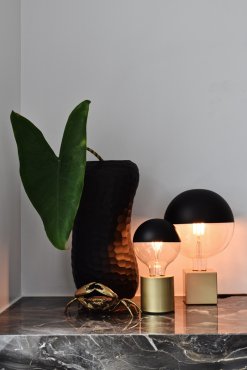 Calex Round - lampe à poser - Ø 8,5 x 8,5 cm - or