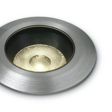 ONE Light Dark Light Inground Range - spot de sol pour l'extérieur - Ø 55 mm, Ø 50 mm à encastrer - 3W LED dimmable inclus - IP67 - aluminium