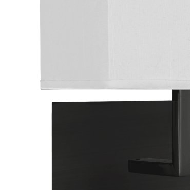 Searchlight Hotel - applique murale - 20 x 26 cm - noir et blanc mat