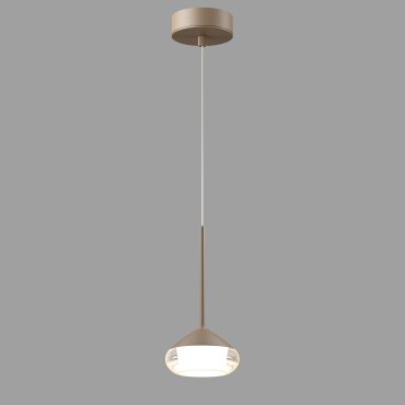 Artdelight Phoenix – suspension – Ø 11,6 x 8,2 cm – 7W LED dimmable inclus – champagne