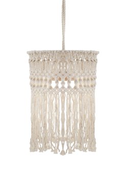 New Garden Mykonos Hang - lampe suspendue avec source lumineuse rechargeable et télécommande - Ø30 x 340 cm - 8,5 LED inclus - IP54 - coton