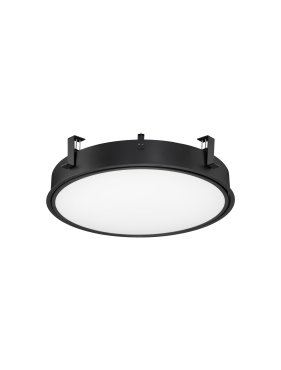 Nova Luce Perfect Profile Trimless - spot encastré - Ø 640 mm, 670 mm encastré - 40W LED dimmable inclus - 3000K - noir