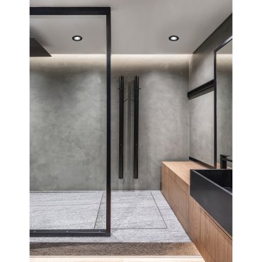 Nova Luce Tex - spot encastrable - Ø 93 mm, Ø 60 mm encastrable - IP44 - noir sable
