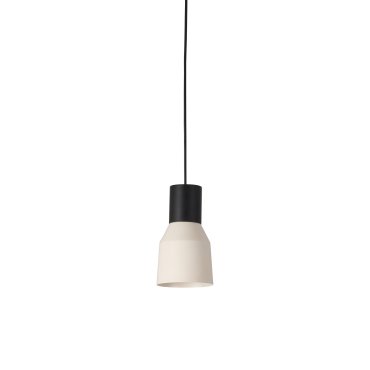 Faro Kombo - lampe suspendue - Ø 12 x 21 cm - beige et noir