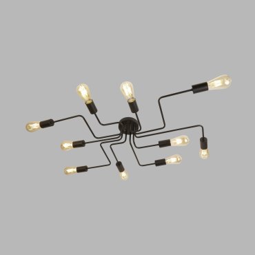 Searchlight Circuit - plafonnier - 82 x 52 x 12 cm - noir mat