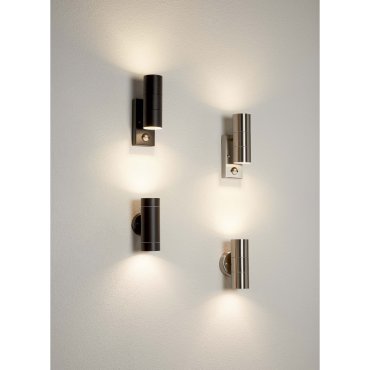 Searchlight Exeter - applique murale d'extérieur - 8 x 16 cm - IP44 - noir