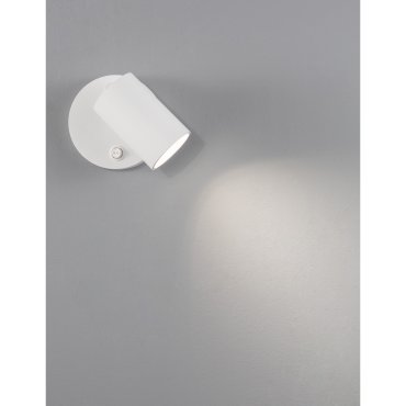 Nova Luce Net - applique murale avec interrupteur - 5,7 x 10,5 cm - blanc sable