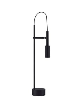 Nova Luce Joy - lampe de table avec interrupteur - Ø 10,5 x 54,5 cm - 7W LED inclus - noir sable