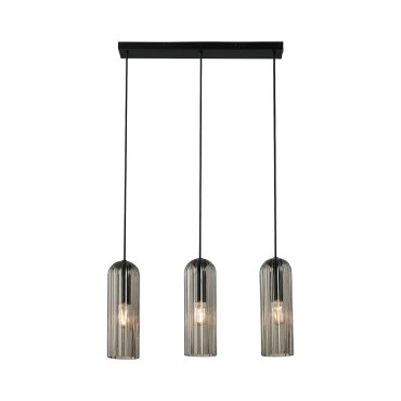 Nordlux Miella - lampe suspendue 3L - 52 x 10 x 160 cm - fumé