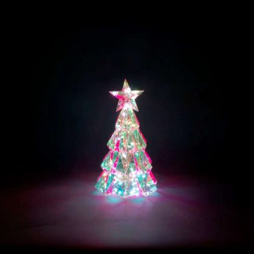 Konstsmide Diamant sapin de Noël - lampe de table - 24 x 24 x 30 cm - multicolore