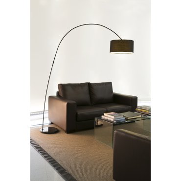 Faro Papua - lampadaire - 200 cm - noir mat
